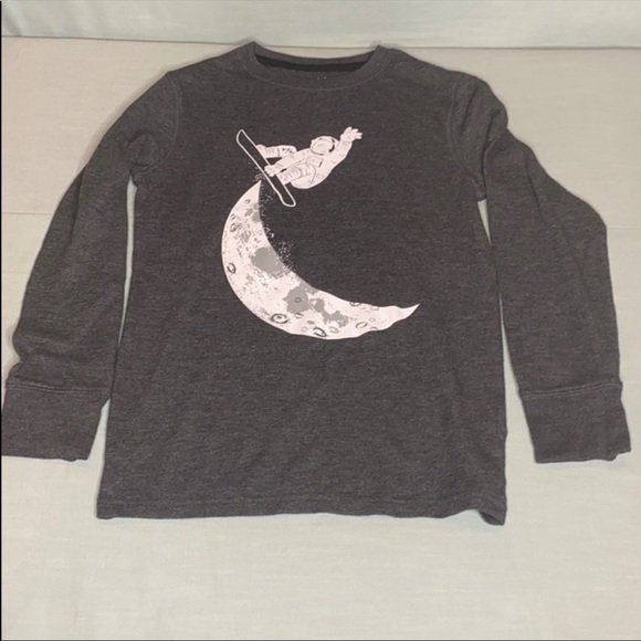 Cat & Jack Other - Cat & Jack Grey Thermal Tee Snowboard Design